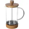 Image de Secret de Gourmet Théière Piston 19 x 14,8 x 9 cm, Cafetière, Transparent, Marron