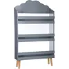 Image de Atmosphera, Étagère pour enfant, bibliothèque de nuages gris, gris (100 x 18 x 100 cm)