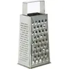 Image de BigBuy Reibe 4 Seiten Edelstahl (24 x 11 x 7,5 cm), Râpe, Argent
