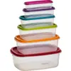 Image de JTI Boîtes de rangement colorées en pack de 6 - Multicolore, Boîte de conservation, Multicolore