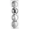 Image de Atmosphera, Décorations de sapin de Noël, Boule de Noël 80mm - Lot de 4 (4x)
