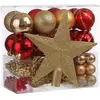 Image de Fééric Lights & Christmas, Décorations de sapin de Noël, Christmas Decoration Set 44 Pieces - Garlands, Baubles, and Tips - Gold (44x)