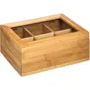 Image de 5Five Boîte les x6 casiers en bambou, incolore, Boîte de conservation, Beige