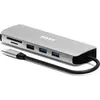 Image de Port Designs Port Dockingstation USB-C 9in1 5Gbps 85W 4K (USB-C, 9 ports), Station d’accueil + hub USB, Argent