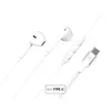 Image de Ecouteurs avec fil Force Play KP Bouton USB-C Blanc