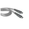 Image de Câble de charge renforcé USB Type C Force Power 1.2 m Gris