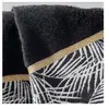 Image de Douceur D'intérieur, Serviette éponge, drap de bain, noir, 90 x 150 cm, éponge unie jacqu (90 x 150 cm)