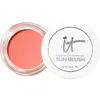 Image de It Cosmetics, Fard à joues, Glow with Confidence Sun Cream Blush Blendable Buildable Blush Bronzer Pop Sun-Blushed (#20 Light Medium, Fard à joues soleil, Sun Blossom)