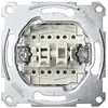 Image de Schneider Electric Interrupteur double pour escalier Merten 10A 250V IP20 (MTN3126-0000), Bouton + interrupteur