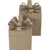 Image de Décopatch Assortiment de 2 boîtes cadeaux carrées 26x26x32,5 cm - Kraft