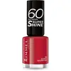 Image de Rimmel London, Vernis à ongles, 60 Seconds Super Shine (310 Double Decker Rouge, Vernis coloré)
