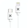 Image de Câble téléphone portable Lightning USB-C Wefix pour iPhone 2m Blanc
