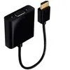 Image de ADAPTATEUR HDMI MALE VERS VGA FEMELLE 20 CM NOIR