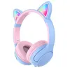 Image de Casque audio Swingson Cat Ear Bluetooth Rose et Bleu