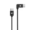 Image de Câble coudé USB Type C vers USB Type C Wefix 1 m Noir