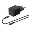 Image de Chargeur secteur Wefix 20 W Noir + Câble USB Type C 1 m