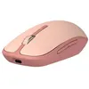 Image de Souris rechargeable sans fil Accsup Bluetooth Rose bicolore