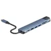 Image de Hub USB 7-en-1 Accsup Bleu foncé