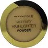 Image de Max Factor, Highlighter + autobronzant, Poudre de mise en lumière Facefinity (002 Heure d'or, Highlighter, 8 g)