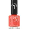 Image de Rimmel London, Vernis à ongles, Super Gel STEP1 (047 Corail épicé, Vernis à ongles effet gel)