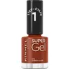 Image de Rimmel London, Vernis à ongles, Super Gel STEP1 (075 Amber Glow, Aambert glow, Lueur d'ambre, Vernis coloré, Vernis effet gel)