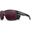 Image de Julbo, Hommes, Lunettes de sport, Bouclier Reactiv 0-4 (Blanc, Bleu, Noir Transparent, Transparent à haut contraste), Noir