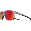 Image de Julbo, Unisexe, Lunettes de sport, The Streets Spectron 3 (Frêne Cristal, Red, Gris fumé Vert Flash, Red), Blanc, Rouge