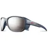 Image de Julbo, Hommes, Lunettes de sport, Montebianco 2 Spectron 4 Lunettes de sport (Bleu foncé-marron Flash argent, Argent), Bleu