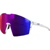 Image de Julbo, Unisexe, Lunettes de sport, EDGE GroupamaFDJ Weiss Blau Spectron HD 3 (Blanc, Bleu, bleu/rose, Purple), Bleu, Violet, Blanc