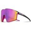 Image de Julbo, Unisexe, Lunettes de sport, Lunettes de sport Edge (Noir, Noir mat, Pink, Roses, Cherry, Marron, Pink, Roses), Rose, Noir, Pink