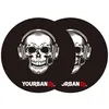 Image de Paire de feutrine Yourban Dj YS 320 SKULL BL Tête de Mort Noir pour platines vinyles