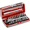 Image de Facom, Clé à douille + douilles, Jeu de clés à douille 1/4 pouce R.180, 31 pcs.