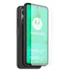 Image de Coque arrière semi-rigide et Protège-écran en verre trempé Casr Noir et Transparent pour Motorola Moto G15 et G15 Power