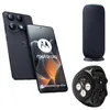 Image de Pack Smartphone Motorola Signature 5G Double SIM 512 Go 6.8" Bleu Carbon + Motorola Sound Flow + Watch Noir