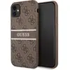 Image de Guess Hard Cover 4G Printed Stripe (Apple iPhone 11), Coque pour téléphone portable, Marron