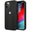 Image de BMW Étui BMHCP12MRSPPK iPhone 12/12 Pro 6,1" czarny/black hardcase Leather Curve Perforate (Apple iPhone 12, Apple iPhone 12 Pro), Coque pour téléphone portable, Noir