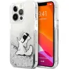 Image de Karl Lagerfeld Cas liquide (Apple iPhone 13 Pro Max), Coque pour téléphone portable, Argent