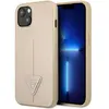 Image de Guess GUHCP13SPSATLE iPhone 13 mini 5,4" be owy/beige hardcase SaffianoTriangle Logo (Apple iPhone 13 mini), Coque pour téléphone portable, Beige