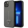 Image de Guess GUHCP13MPSATLG iPhone 13 6,1" srebrny/argent hardcase SaffianoTriangle Logo (Apple iPhone 13, Apple iPhone 14, Apple iPhone 15), Coque pour téléphone portable, Argent