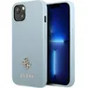 Image de Guess GUHCP13SPS4MB iPhone 13 mini 5,4" niebieski/blue hardcase Saffiano 4G Small Metal Logo (Apple iPhone 13 mini), Coque pour téléphone portable, Bleu