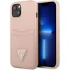Image de Guess GUHCP13MPSATPP iPhone 13 6,1" ró owy/pink hardcase SaffianoTriangle Logo Cardslot (Apple iPhone 13, Apple iPhone 14, Apple iPhone 15), Coque pour téléphone portable, Rose