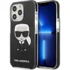 Image de Karl Lagerfeld KLHCP13LTPEIKK iPhone 13 Pro / 13 6,1" étui rigide czarny/black Iconik Karl (Apple iPhone 13 Pro), Coque pour téléphone portable, Noir