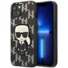 Image de Karl Lagerfeld KLHCP13SPMNIKBK iPhone 13 mini 5.4" étui rigide noir/noir Monogram Ikonik Patch (Apple iPhone 13 mini), Coque pour téléphone portable, Noir