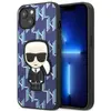 Image de Karl Lagerfeld KLHCP13SPMNIKBL iPhone 13 mini 5.4" étui rigide bleu/bleu Monogram Ikonik Patch (Apple iPhone 13 mini), Coque pour téléphone portable, Bleu