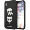 Image de Karl Lagerfeld KLHCPXSAKICKCBK iPhone X/XS czarny/black étui rigide Saffiano Karl&Choupette Head (Apple iPhone X, Apple iPhone XS), Coque pour téléphone portable, Noir