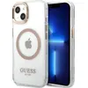 Image de Guess GUHMP13MHTRMD iPhone 13 6,1" z oty/gold hard case Metal Outline Magsafe (Apple iPhone 13), Coque pour téléphone portable, Transparent