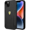 Image de Ferrari FEHCP14MRBUK iPhone 14 Plus 6,7" czarny/black hardcase Leather Stamp Sides (Apple iPhone 14 Plus), Coque pour téléphone portable, Noir