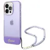 Image de Guess GUHCP14LHGCOHU iPhone 14 Pro 6,1" fioletowy/pourpre hardcase Translucent Pearl Strap (Apple iPhone 14 Pro), Coque pour téléphone portable, Violet
