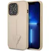 Image de Guess GUHCP14XPSATLE iPhone 14 Pro Max 6,7" be owy/beige étui rigide SaffianoTriangle Logo (Apple iPhone 14 Pro Max), Coque pour téléphone portable, Beige