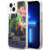 Image de Guess GUHCP14MLFLSB iPhone 14 Plus 6,7" niebieski/bleu hardcase Fleur liquide pailleté (Apple iPhone 14 Plus), Coque pour téléphone portable, Bleu